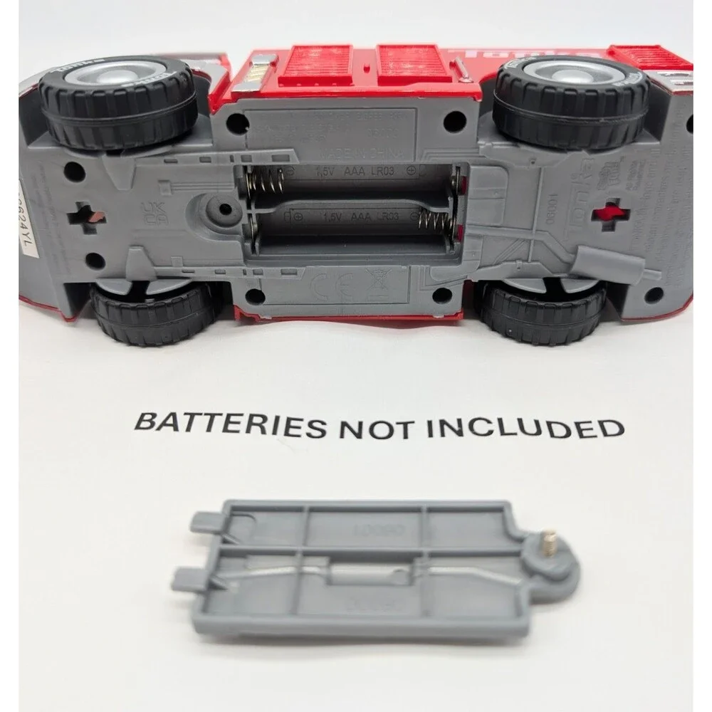 Tonka Basic Fun Red Fire Engine Truck With Lights & Sounds Plastic 7